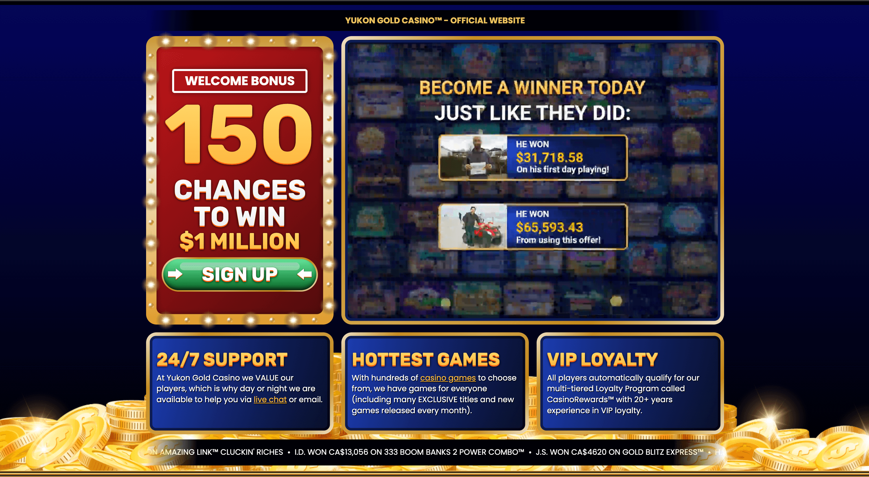Yukon Gold login